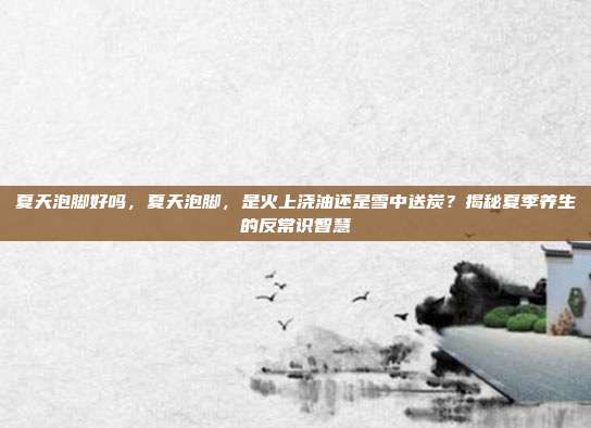 夏天泡脚好吗,夏天泡脚,是火上浇油还是雪中送炭?揭秘夏季养生的反常识智慧