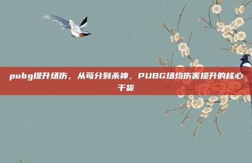 pubg提升场伤,从苟分到杀神,PUBG场均伤害提升的核心干货
