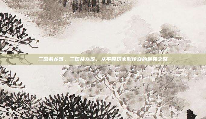 三国杀龙哥,三国杀龙哥,从平民玩家到传奇的逆袭之路