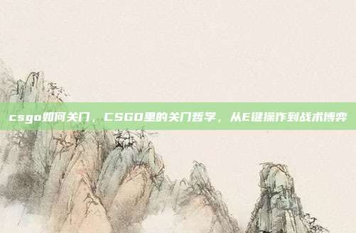 csgo如何关门,CSGO里的关门哲学,从E键操作到战术博弈