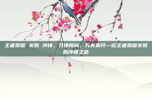 王者荣耀 关羽 冲锋,刀锋所向,万夫莫开—论王者荣耀关羽的冲锋之道
