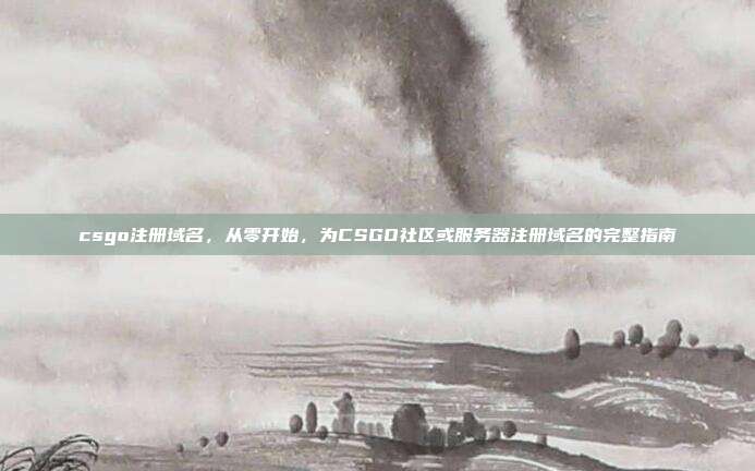 csgo注册域名，从零开始，为CSGO社区或服务器注册域名的完整指南