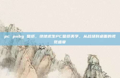 pc pubg 壁纸,绝地求生PC壁纸美学,从战场到桌面的视觉盛宴