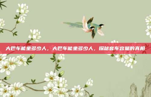大巴车能坐多少人,大巴车能坐多少人,探秘客车容量的真相