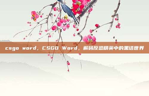 csgo word,CSGO Word,解码反恐精英中的黑话世界