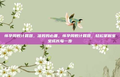 怀孕周数计算器,准妈妈必备,怀孕周数计算器,轻松掌握宝宝成长每一步