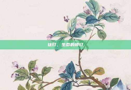 钛钉,生命的铆钉