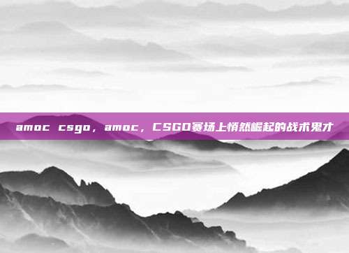 amoc csgo,amoc,CSGO赛场上悄然崛起的战术鬼才