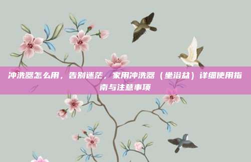 冲洗器怎么用,告别迷茫,家用冲洗器(坐浴盆)详细使用指南与注意事项