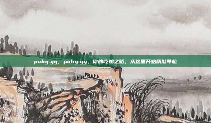 pubg.gg,pubg.gg,你的吃鸡之路,从这里开始精准导航