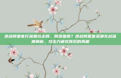 逆战陨星套打深渊攻击弱,陨落星辰?逆战陨星套深渊实战深度解析,攻击力疲软背后的真相