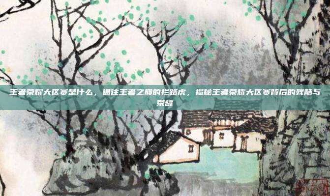 王者荣耀大区赛是什么,通往王者之巅的拦路虎,揭秘王者荣耀大区赛背后的残酷与荣耀