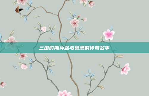 三国时期孙坚与鲁肃的传奇故事