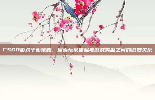CSGO游戏平衡策略,探索玩家体验与游戏类型之间的微妙关系