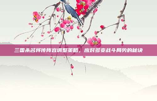 三国杀名将传阵容调整策略,应对多变战斗局势的秘诀