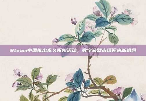 Steam中国推出永久折扣活动,数字游戏市场迎来新机遇