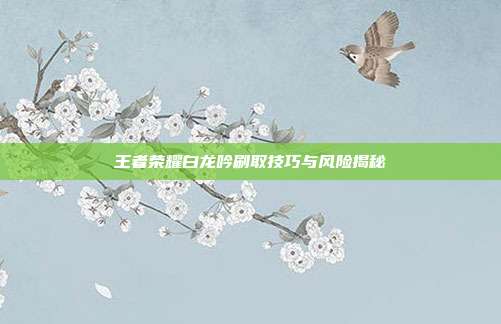 王者荣耀白龙吟刷取技巧与风险揭秘