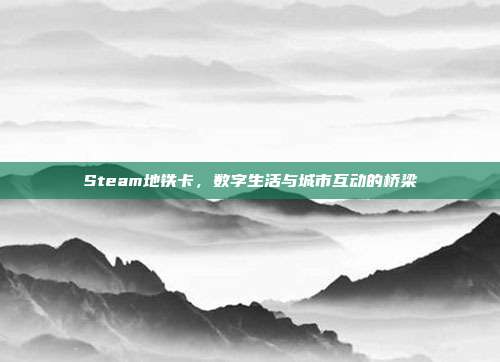 Steam地铁卡,数字生活与城市互动的桥梁