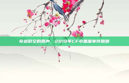 穿越时空的回声,2019年CF小黑屋事件回顾