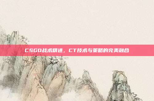 CSGO战术精进,CT技术与策略的完美融合