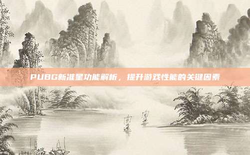 PUBG新准星功能解析,提升游戏性能的关键因素