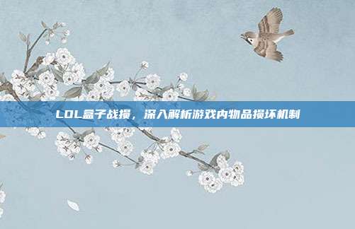 LOL盒子战损,深入解析游戏内物品损坏机制
