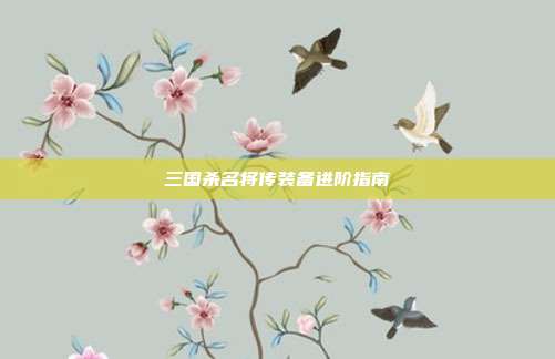 三国杀名将传装备进阶指南
