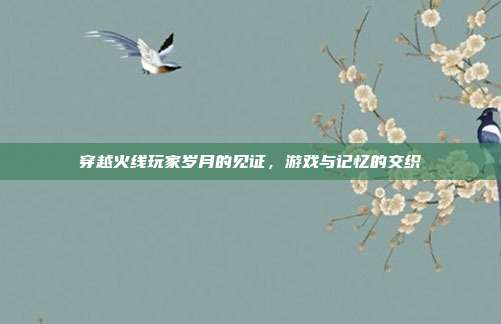 穿越火线玩家岁月的见证,游戏与记忆的交织