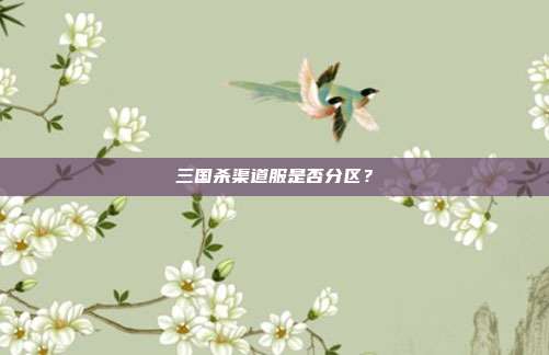 三国杀渠道服是否分区?