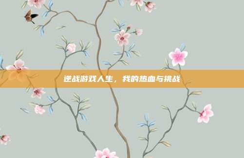 逆战游戏人生,我的热血与挑战