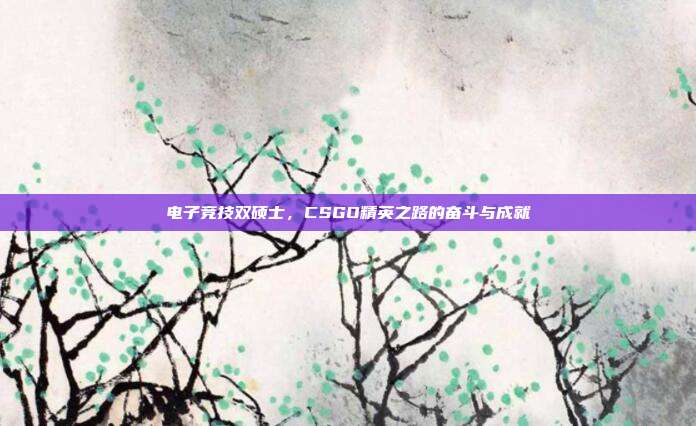 电子竞技双硕士,CSGO精英之路的奋斗与成就