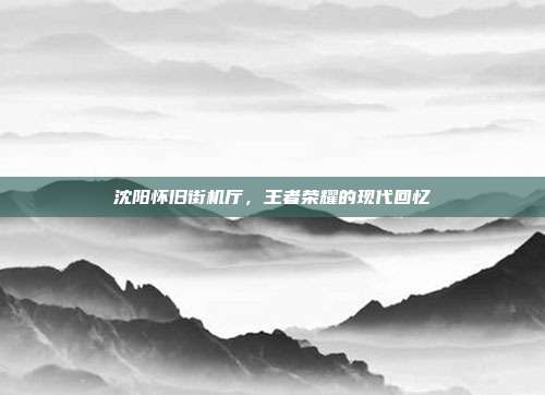 沈阳怀旧街机厅,王者荣耀的现代回忆