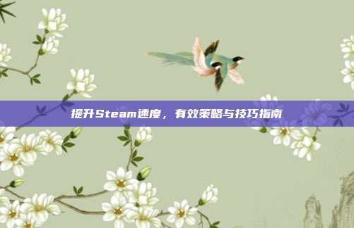 提升Steam速度,有效策略与技巧指南