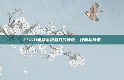 CSGO老版本折叠刀的传奇,经典与传承