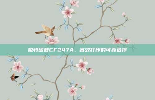 锐特硒鼓CF247A,高效打印的可靠选择