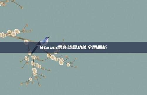 Steam语音修复功能全面解析