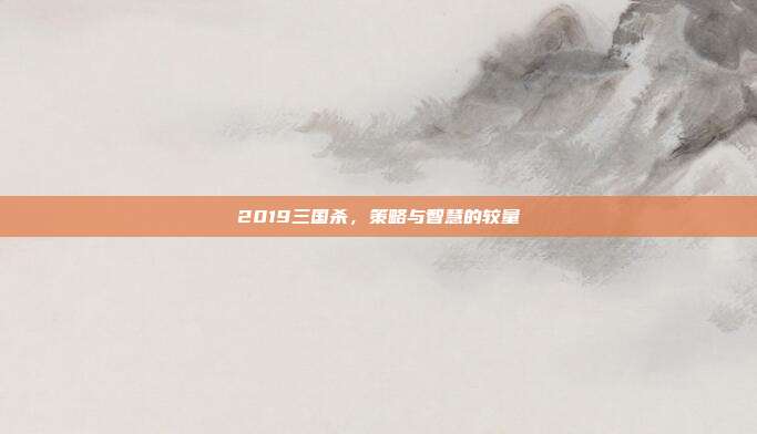 2019三国杀,策略与智慧的较量