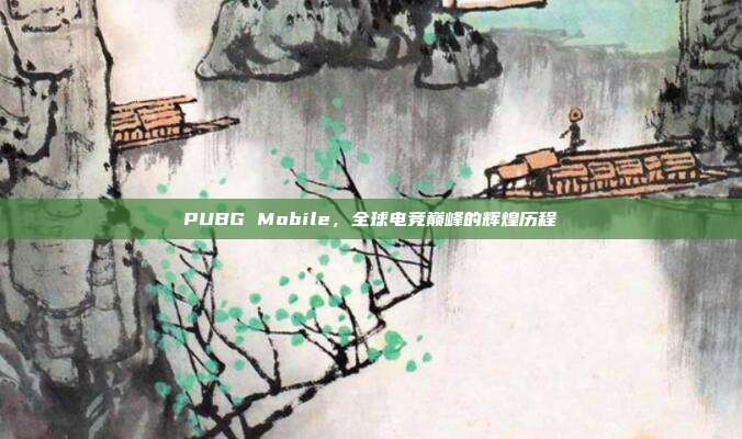 PUBG Mobile,全球电竞巅峰的辉煌历程