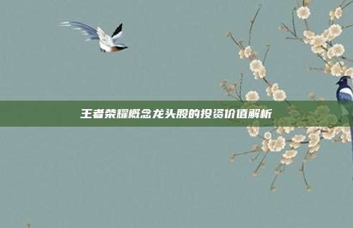 王者荣耀概念龙头股的投资价值解析