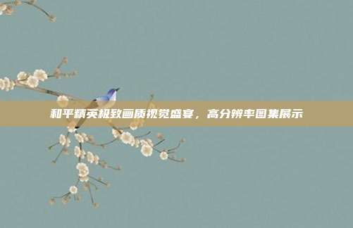 和平精英极致画质视觉盛宴,高分辨率图集展示