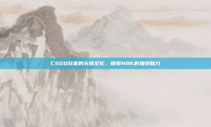 CSGO玩家的头像文化,探索NBK的独特魅力