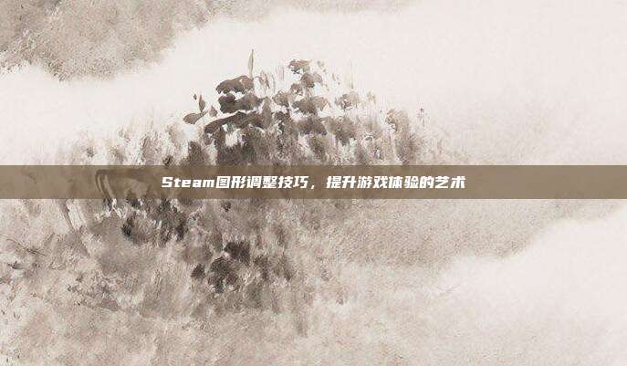 Steam图形调整技巧,提升游戏体验的艺术