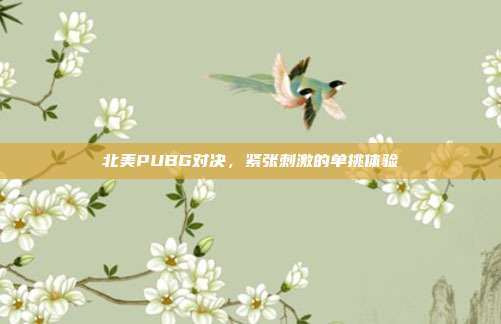 北美PUBG对决,紧张刺激的单挑体验