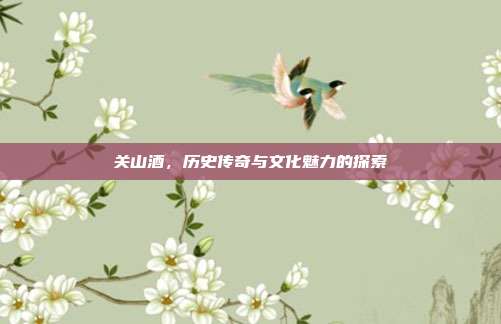 关山酒,历史传奇与文化魅力的探索