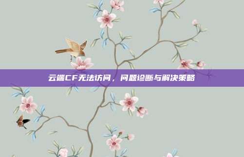 云端CF无法访问,问题诊断与解决策略