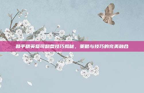 和平精英祭司翻盘技巧揭秘,策略与技巧的完美融合