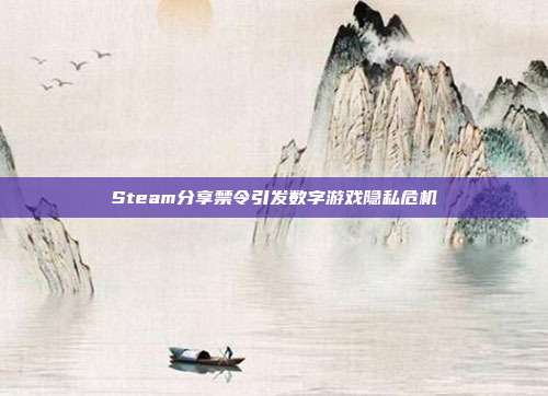 Steam分享禁令引发数字游戏隐私危机