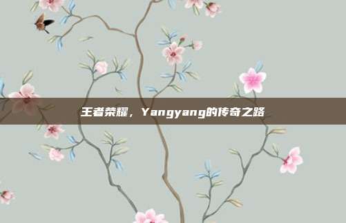 王者荣耀,Yangyang的传奇之路