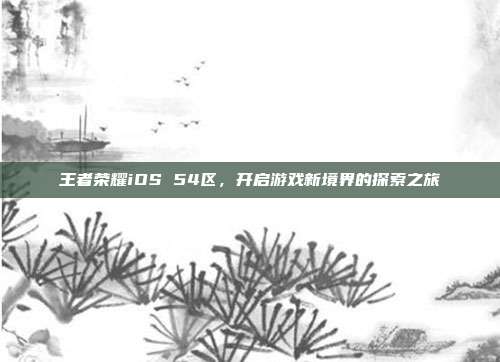 王者荣耀iOS 54区,开启游戏新境界的探索之旅