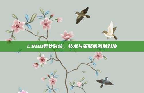 CSGO男女对抗,技术与策略的激烈对决